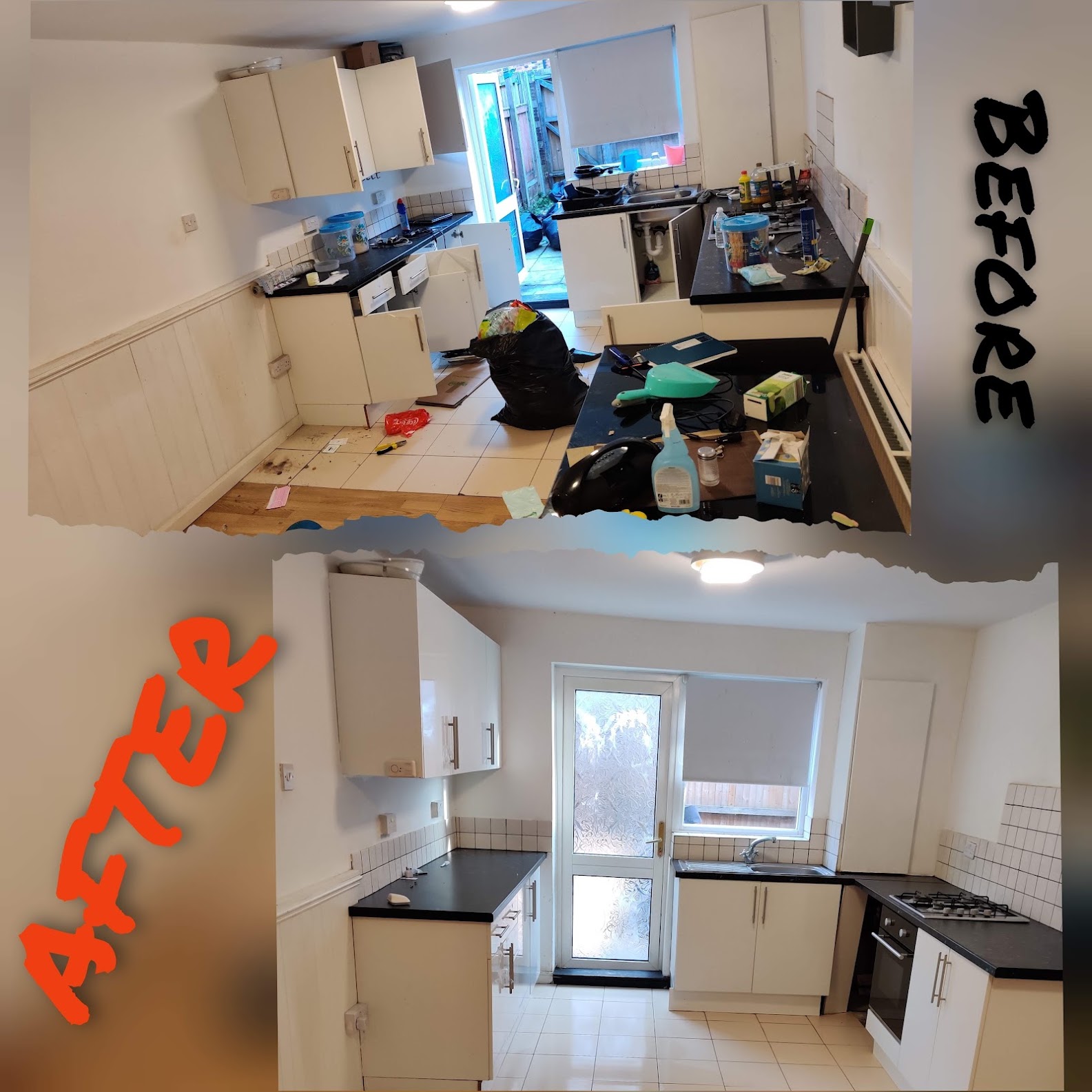 End Of Tenancy Before After — recent cleaning work by DDeep
